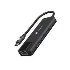 Portronics Mport 51 5-in-1 Type C HUB with RJ 45 Ethernet Port, 5Gbps Data Transfer, HDMI Port, USB 3.0, PD Quick Charge