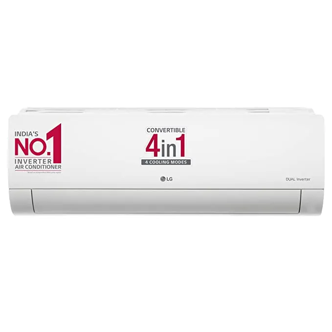LG 1.5 Ton 2 Star DUAL Inverter Split AC (Copper, Convertible 4-in-1 Cooling, 2023 Model, RS-Q18ZNVE, White)