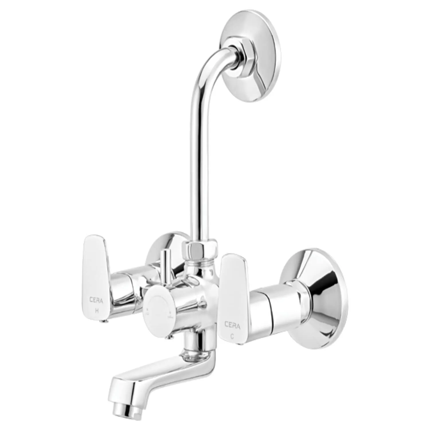 CERA Vine Wall Mixer with Bend Pipe for Overhead Shower (F1020401)