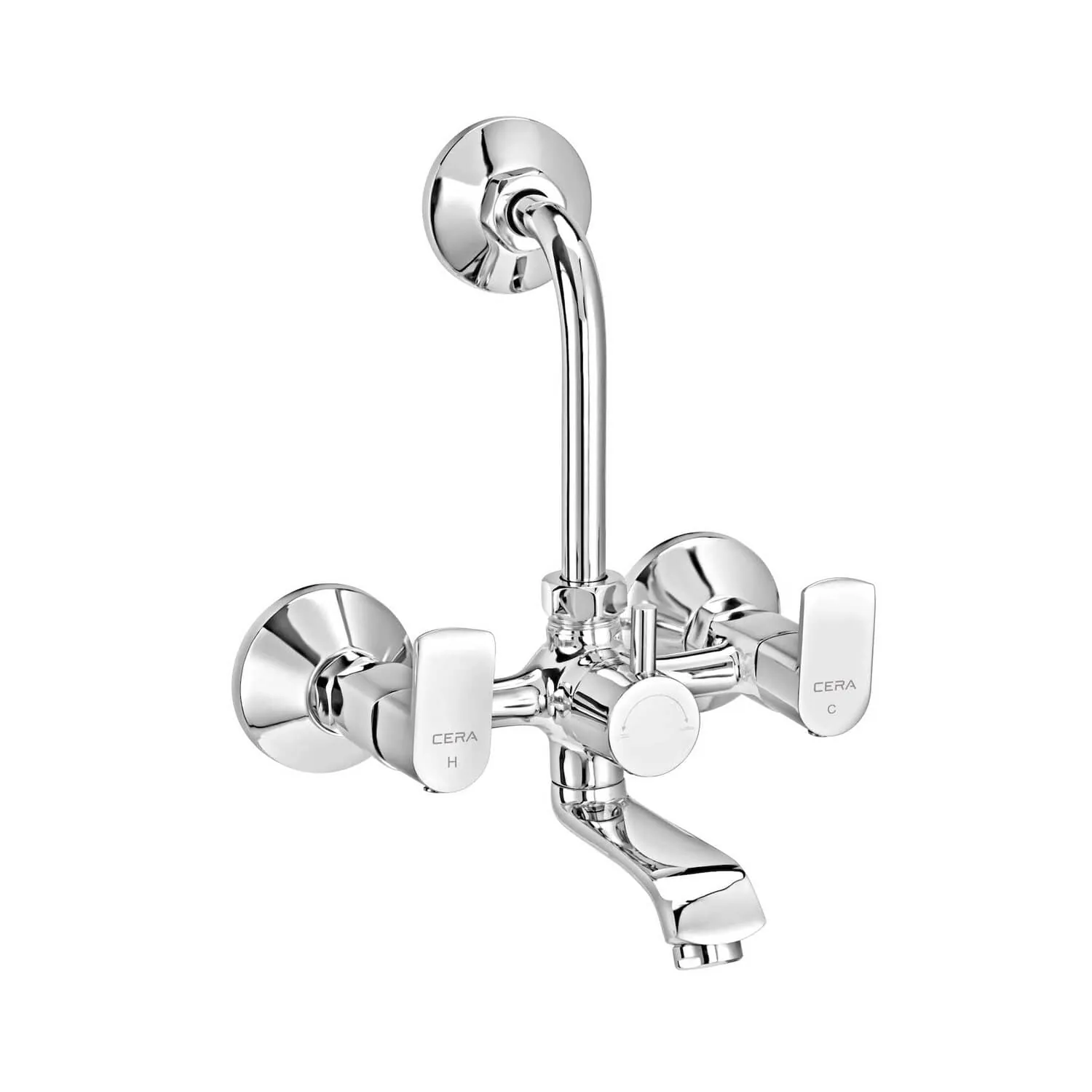 CERA Chromo Quarter Turn Wall Mount Wall Mixer (F1019401)