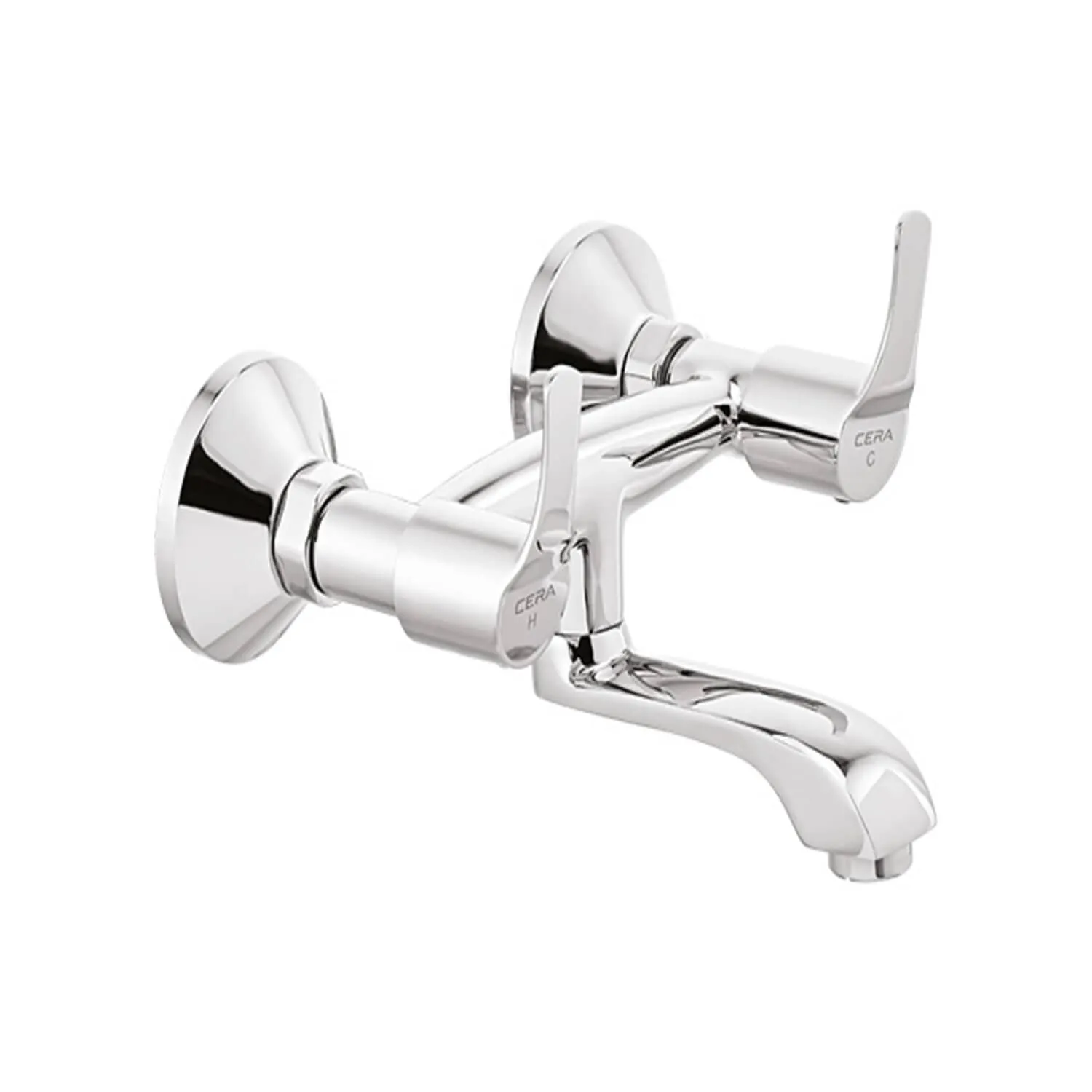 CERA Vivana Quarter Turn Wall Mount Wall Mixer with Spout, (F2014405)