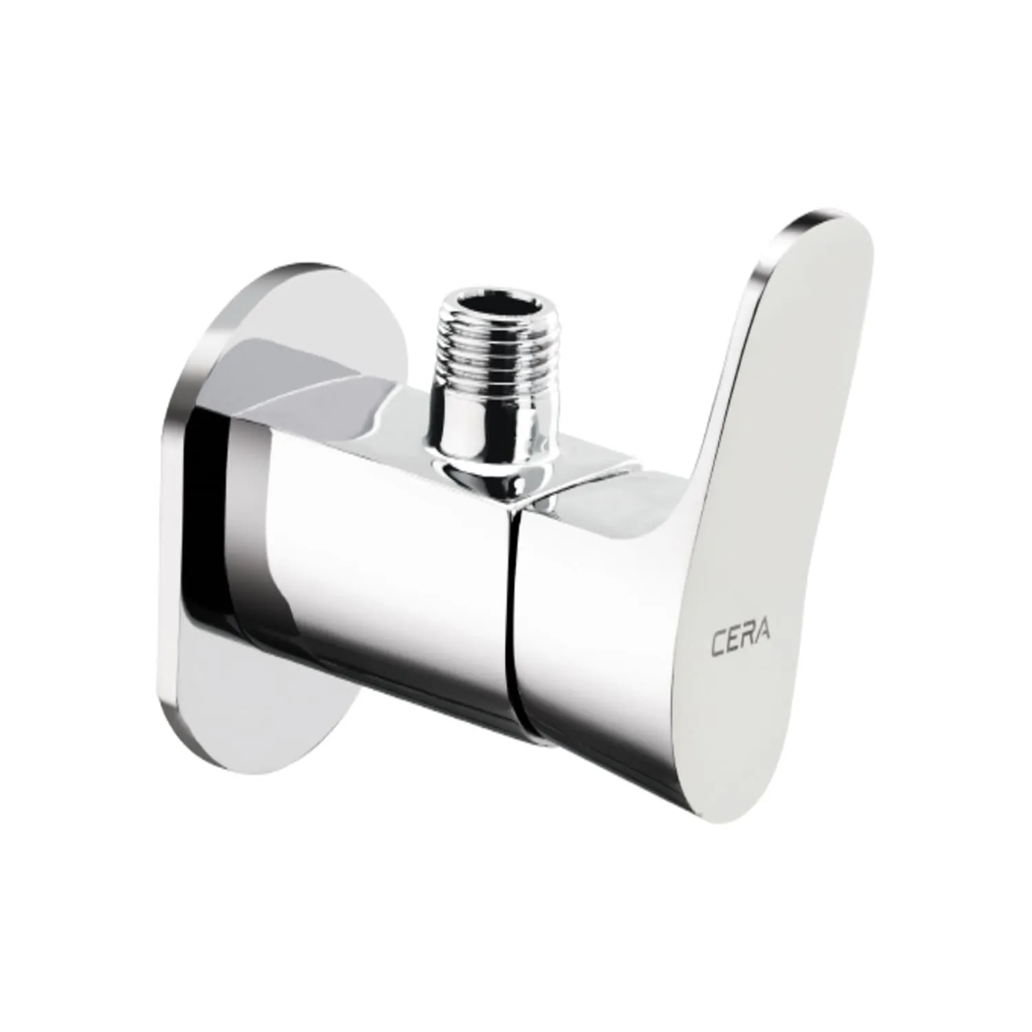 Cera Perla  Brass Single Lever Angle Cock with Wall Flange  (F1012201)