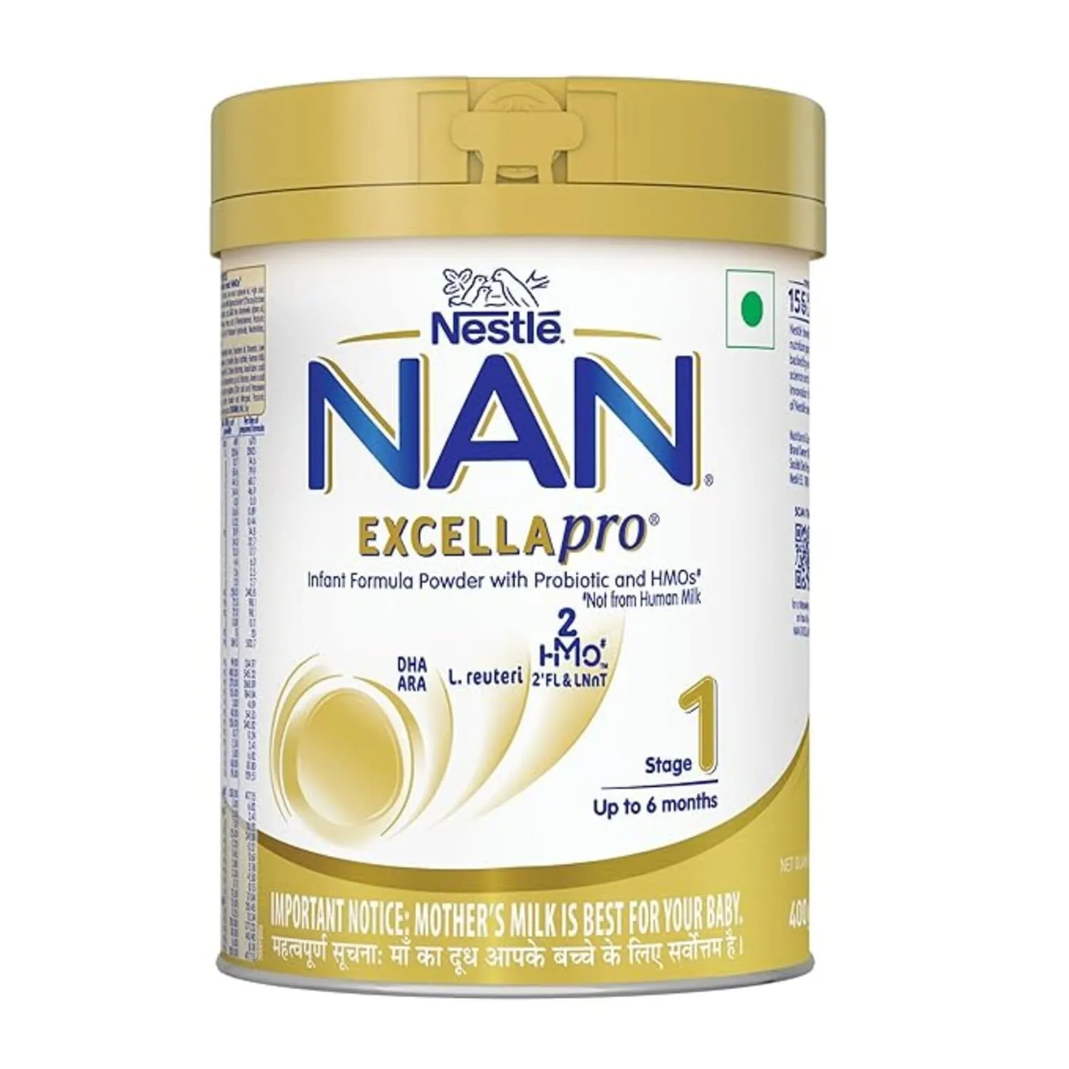 Nestle Pack of 3 Nan EXCELLAPRO Stage 1 Infant Formula Milk Powder For Babies (Up To 6 Months)