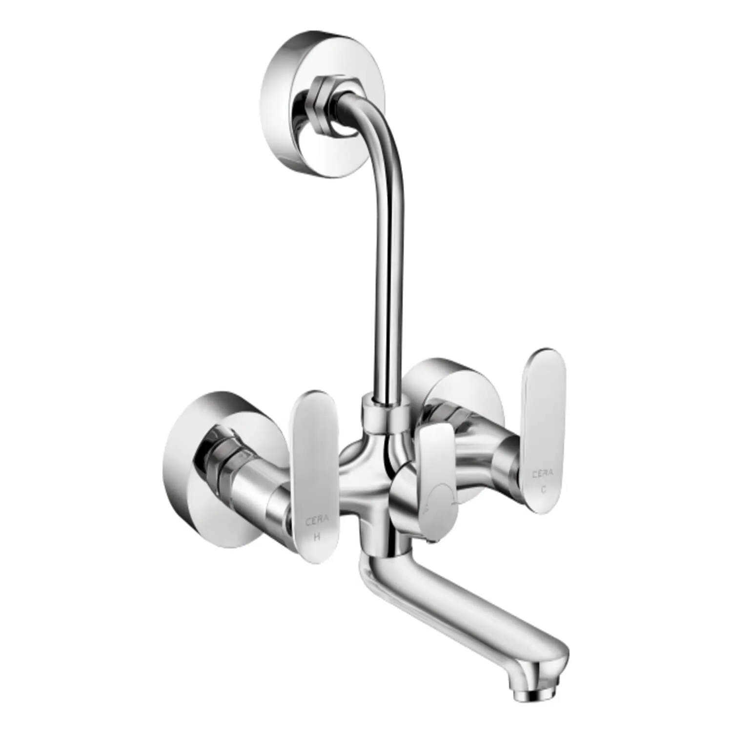 CERA Brooklyn Quarter Turn Wall Mixer with Bend Pipe  (F1018402)