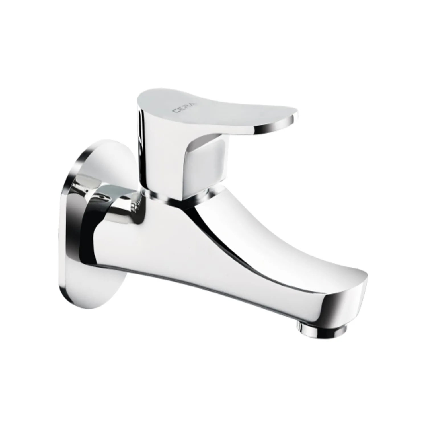 Cera Perla  Brass Single Lever Bib Cock with Wall Flange (F1012151)