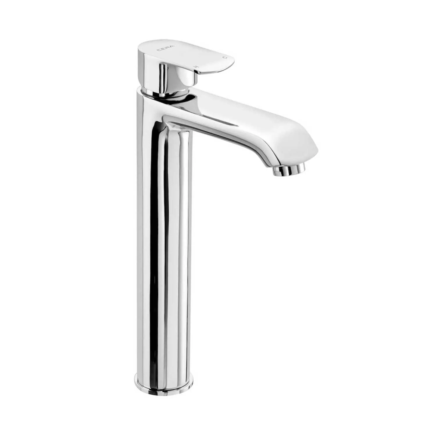 CERA Chromo Single Lever Basin Mixer and Braided Connection Pipe  (F1019452)